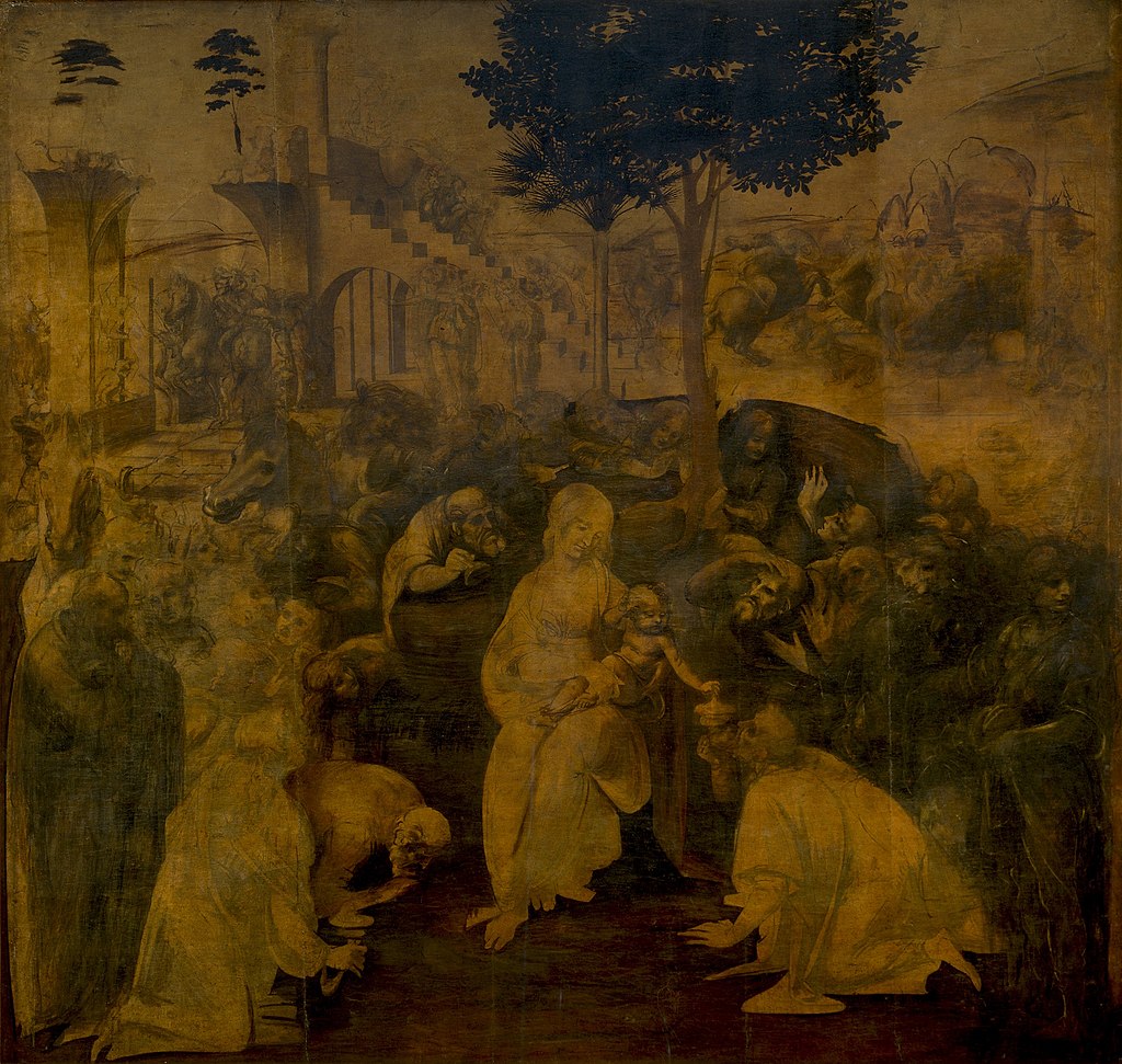 "A Adoração dos Magos" - Leonardo da Vinci