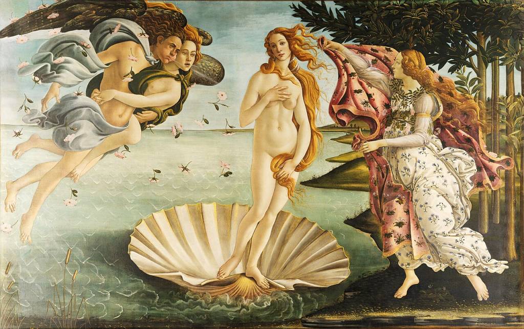 “O Nascimento de Vênus” – Sandro Botticelli