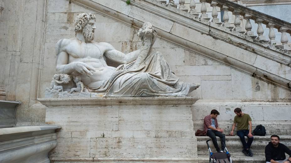 A grande beleza na Piazza del Campidoglio