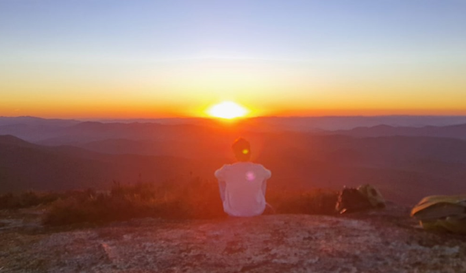 Por do sol em Monte Verde