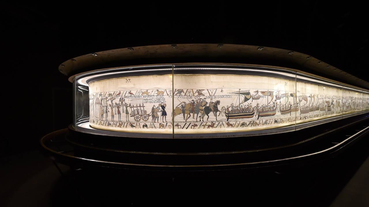 Tapeçaria de Bayeux, Museu de Bayeux, Normandia, França