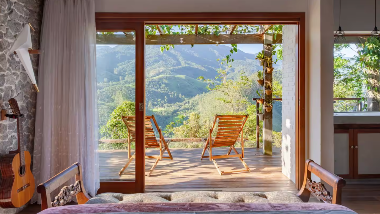 Casa com vista da Serra da Mantiqueira