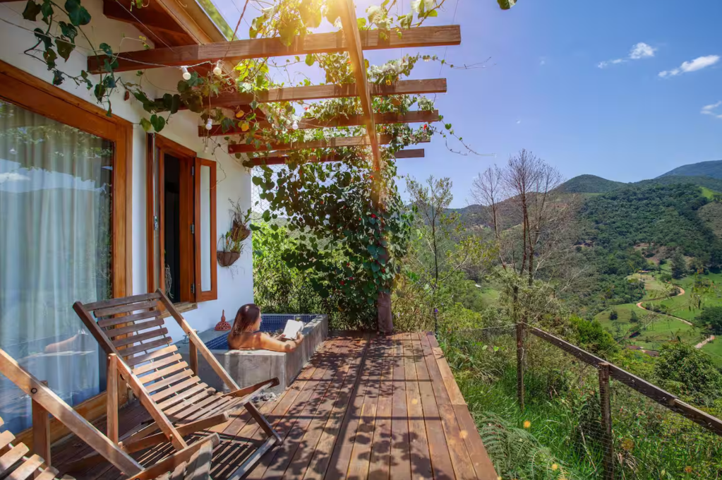 Casa com vista na Serra da Mantiqueira