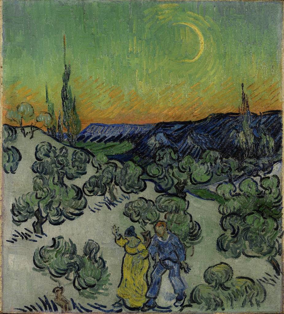 Vincent van Gogh, Passeio ao crepúsculo [A Walk at Twilight], 1889-90. Acervo MASP