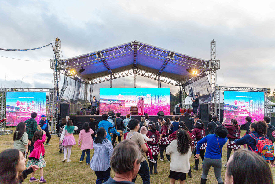 Festival das cerejeiras, Parque Bunkyo Kokushikan, em São Roque