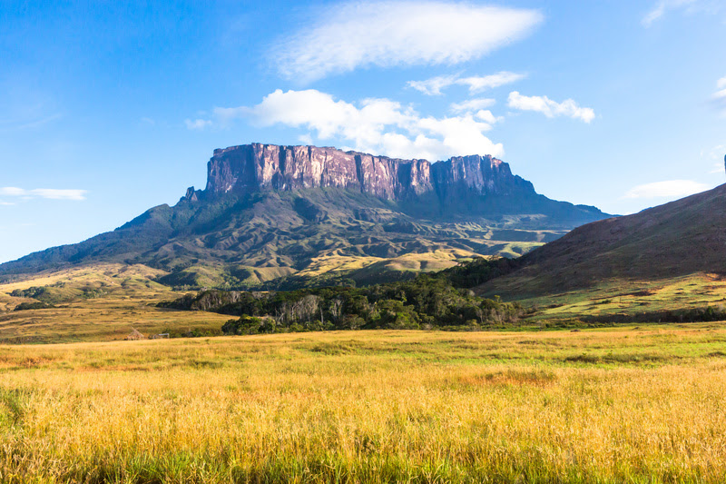 Mount Roraima in Venezuela, South America. Monte Roraima fica na fronteira de Brasil e Venezuela